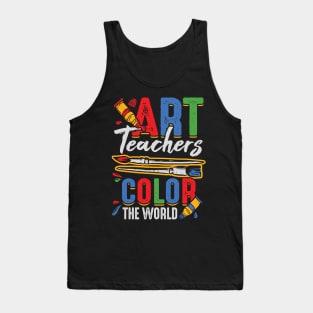 Art Teachers Color The World Tank Top